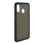 TPU BORDES COLORES MOD154 SAMSUNG A30S  VERDE OSCURO