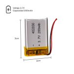 BATERIA DE TABLET 402030 - 200mAh - 3 x 2 cm