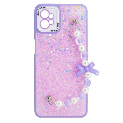 TPU MOD522 GLITTER CHAINS - MOT G13 / G13SE / G23 - ONLY - PURPLE