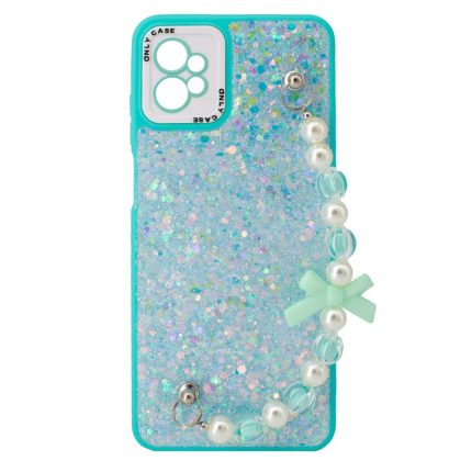 TPU MOD522 GLITTER CHAINS - MOT G13 / G13SE / G23 - ONLY - BLUE