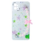 TPU MOD522 GLITTER CHAINS - MOT E13 - ONLY - BLANCO