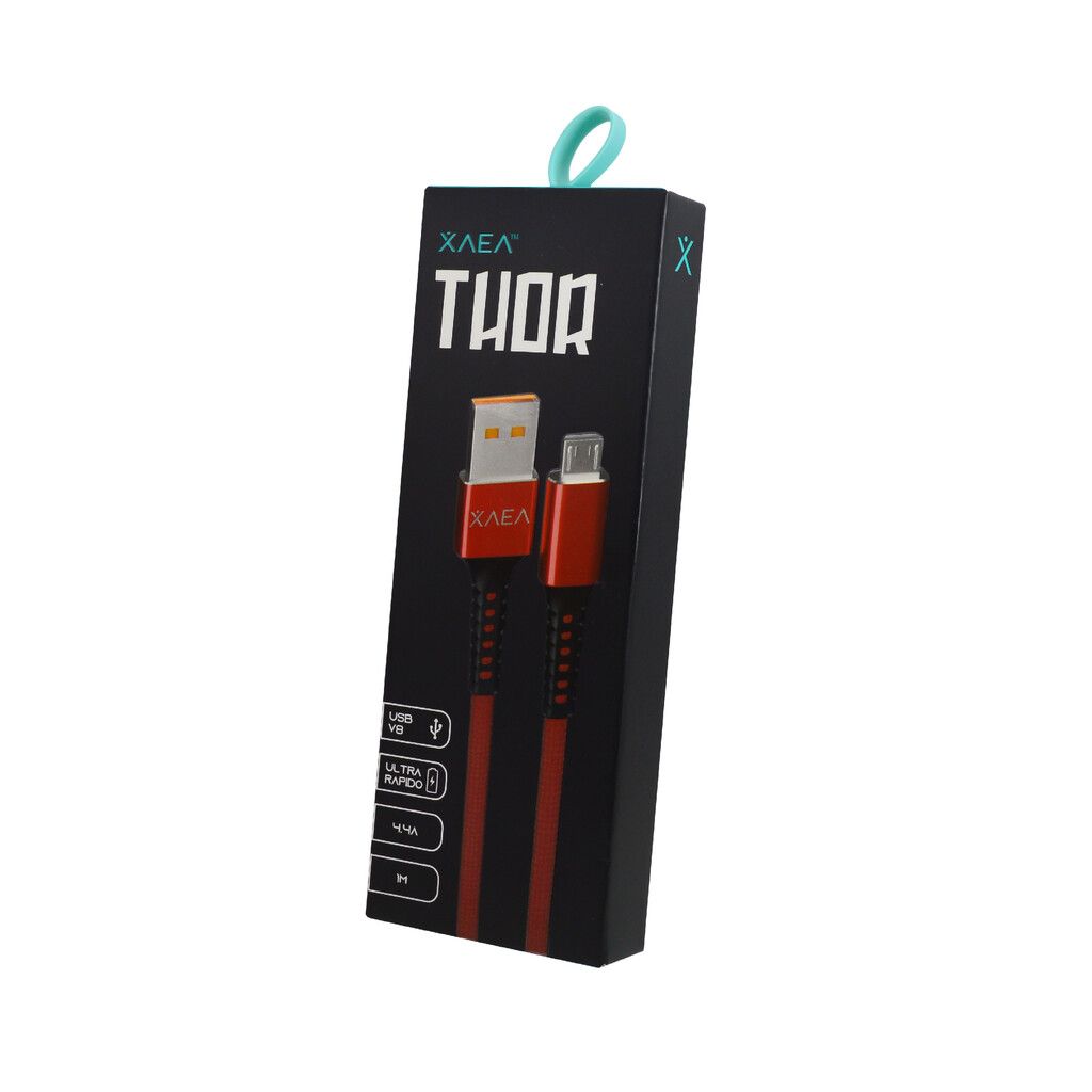 CABLE USB MODX-025 THOR V8 - XAEA - ROJO CABLE USB MODX-025 THOR V8 - XAEA - ROJO - Imagen 1