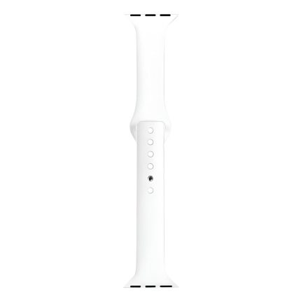 MALLA RELOJ MODS-752 SILICONA LISA 38 - ST - BLANCO