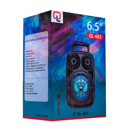 PARLANTE 6,5'' - MODS-QL603 - STOCK - NEGRO