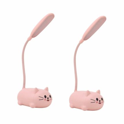 LAMPARA DE ESCRITORIO MODS-002 GATITO - ST - ROSA
