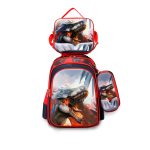 MOCHILA SET INFANTIL DINOSAURIO MODS-1120 - ST - ROJO