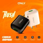 CARGADOR 220V MODO-018 4.8A - RUSH - 1USB + CABLE V8 - ONLY - BLANCO - Imagen 3