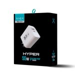 ADAPTADOR-CARGADOR 220V MODX-516 HYPER - 5,4A - 1USB + 1TC - XAEA - BLANCO
