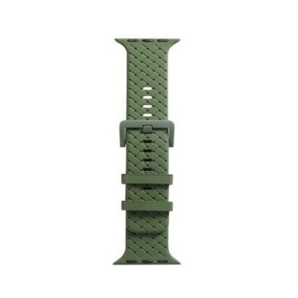 MALLA RELOJ MODS-767 SILICONA TRENZADA 42 - ST - VERDE