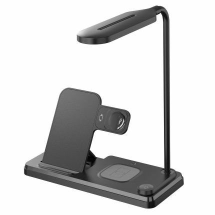 ESTACION DE CARGA INALAMBRICA 4 EN 1 ZENTRA LIGHT-HT503 MODX-000G - NEGRO