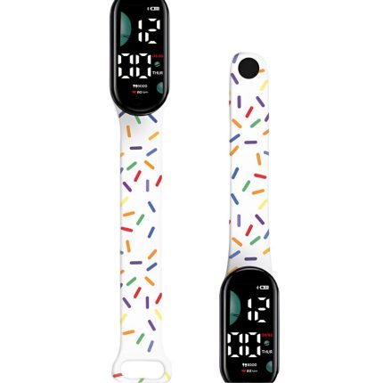 WATCH BAND KIDS CONFETTI MODS-769 - ST - BLANCO