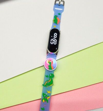 WATCH BAND KIDS DINOSAURIO C/LUCES MODV-003L - VARIOS - AZUL