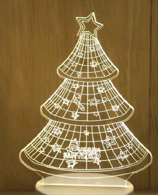 LAMPARA DE ACRILICO ARBOL DE NAVIDAD MODV-001B - VARIOS - BLANCO LAMPARA DE ACRILICO ARBOL DE NAVIDAD MODV-001B - VARIOS - BLANCO - Imagen 1