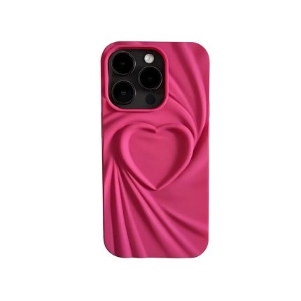 TPU MOD605 TEXTURA CORAZON - IPH 16 - XAEA - ROSA