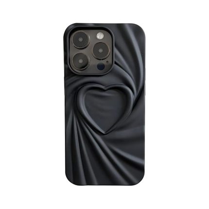 TPU MOD605 TEXTURA CORAZON - IPH 13 - XAEA - NEGRO