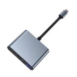 HUB ADAPTADOR C-USB-HDMI C/CABLE TIPO C MODX-0013 - VARIOS - PLATEADO - Imagen 3