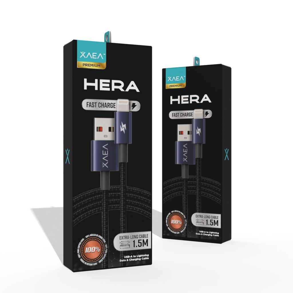 CABLE USB LIGHTNING MODX-102 - HERA - XAEA - AZUL CABLE USB LIGHTNING MODX-102 - HERA - XAEA - AZUL - Imagen 1