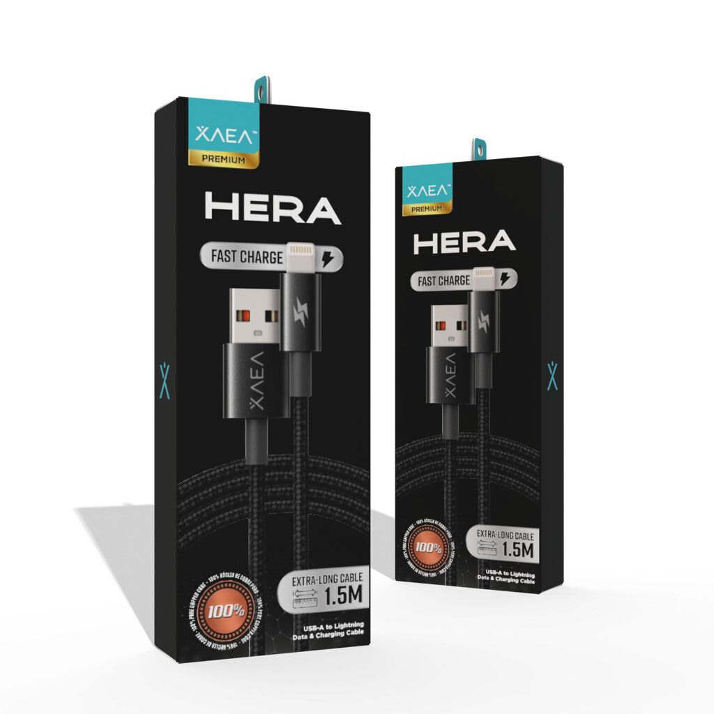 CABLE USB LIGHTNING MODX-102 - HERA - XAEA - NEGRO CABLE USB LIGHTNING MODX-102 - HERA - XAEA - NEGRO - Imagen 1