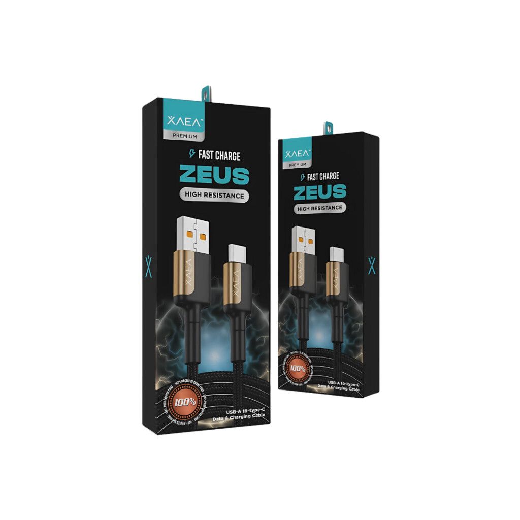 CABLE USB TIPO C MODX-103 - ZEUS - XAEA - DORADO CABLE USB TIPO C MODX-103 - ZEUS - XAEA - DORADO - Imagen 1