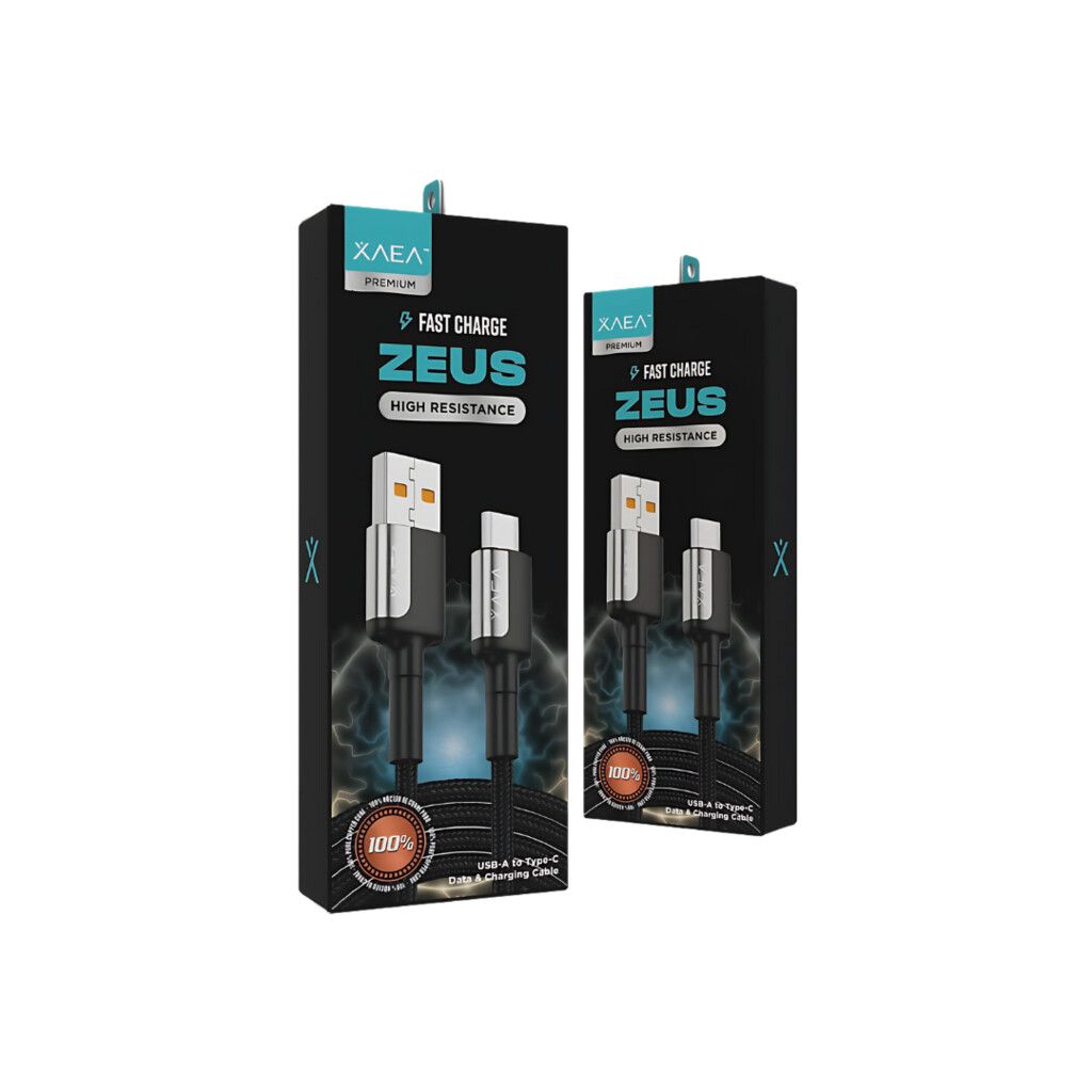 CABLE USB TIPO C MODX-103 - ZEUS - XAEA - PLATEADO CABLE USB TIPO C MODX-103 - ZEUS - XAEA - PLATEADO - Imagen 1