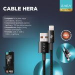 CABLE USB TIPO C MODX-101 - HERA - XAEA - AZUL - Imagen 3
