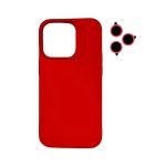 TPU MOD603 SILICONA LENS - IPH 16 PRO - XAEA - ROJO