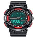 RELOJ MASCULINO 82-S612 MODV-005L - VARIOS - NEGRO/ROJO