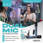 MICROFONO DOBLE INALAMBRICO MODX-065 - XAEA - NEGRO - Imagen 5