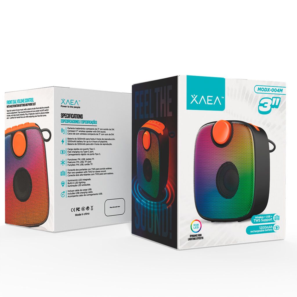 PARLANTE 3'' MODX-004M - XAEA - NEGRO PARLANTE 3'' MODX-004M - XAEA - NEGRO - Imagen 1