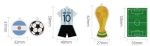 LLAVERO ACRILICO CANCHA-BALON MODV-00F0 - VARIOS - VERDE - Imagen 3