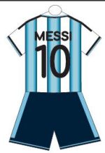 LLAVERO ACRILICO MESSI-BALON MODV-00F0 - VARIOS - CELESTE