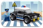 ENCASTRABLE POLICIAS PATRULLERO 105 PIEZAS JDMZ-116 - ZUMO - AZUL - Imagen 2