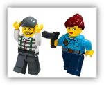 ENCASTRABLE POLICIAS Y LADRONES-4 X 4-197 PIEZAS JDMZ-115 - ZUMO - AZUL - Imagen 2