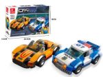 ENCASTRABLE POLICIAS Y LADRONES-DOS AUTOS-194 PIEZAS JDMZ-115 - ZUMO - AZUL