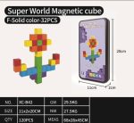 ENCASTRABLE MAGNETICO SUPER WORLD 32 PIEZAS-SOLID COLOR JDMZ-111 - ZUMO - VIOLETA - Imagen 2
