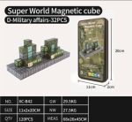 ENCASTRABLE MAGNETICO SUPER WORLD 32 PIEZAS-MILITARY AFFAIRS JDMZ-111 - ZUMO - VERDE - Imagen 2