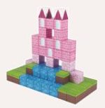 ENCASTRABLE MAGNETICO SUPER WORLD 32 PIEZAS-PRINCESS CASTLE JDMZ-111 - ZUMO - ROSA