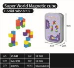 ENCASTRABLE MAGNETICO SUPER WORLD 8 PIEZAS-SOLID COLOR JDMZ-110 - ZUMO - VIOLETA - Imagen 2