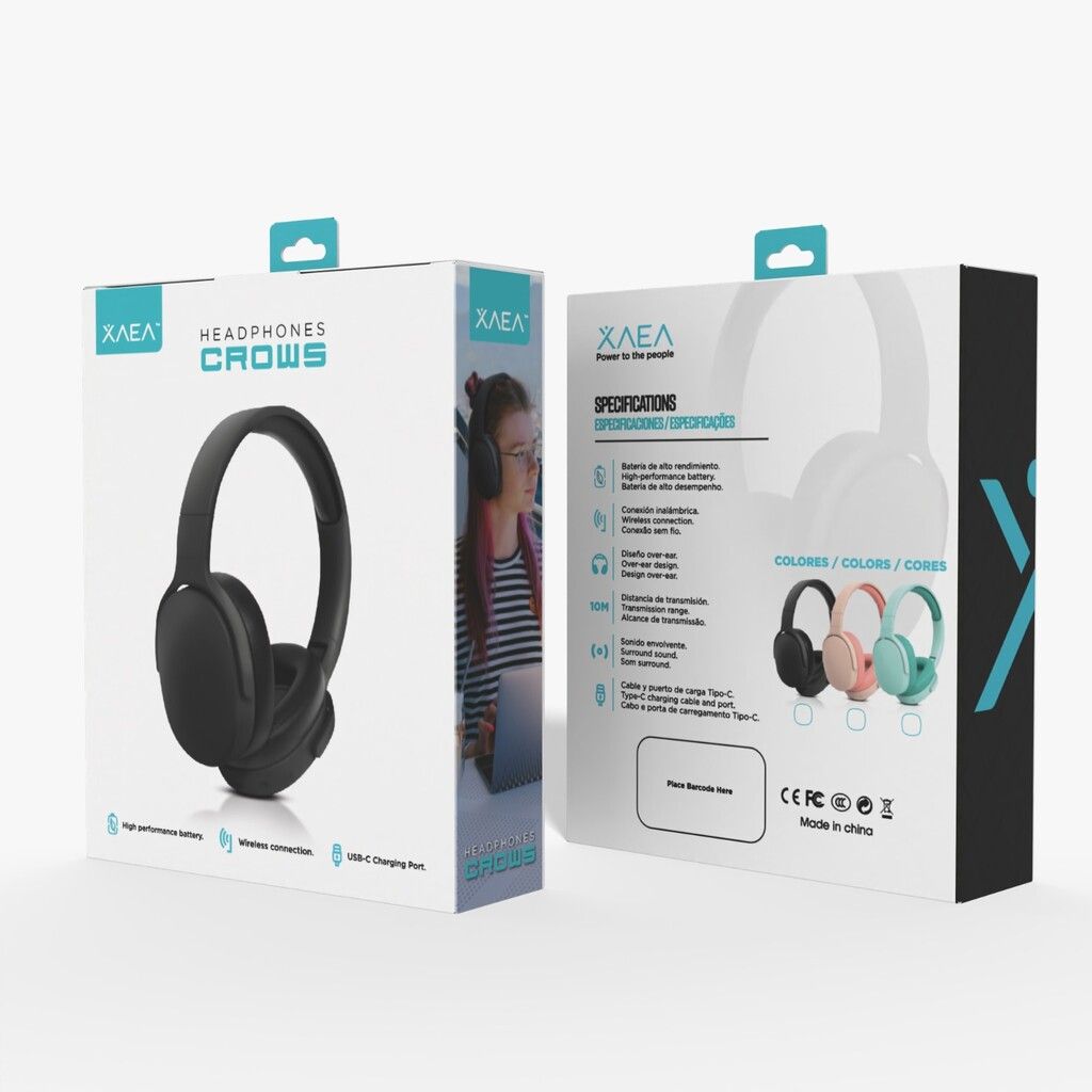 AURICULAR BT MODO-706 CROWS - ROSA AURICULAR BT MODO-706 CROWS - ROSA - Imagen 1