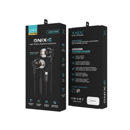 MANOS LIBRES CON TIPO C MODX-00KG - XAEA - NEGRO