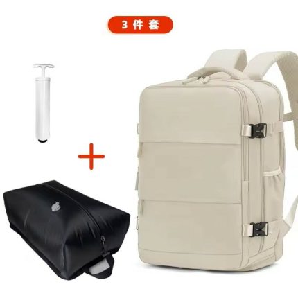 MOCHILA VIRAL DE VIAJE  DE VACIO CON BOMBA MODV-00MJ - VARIOS - BEIGE