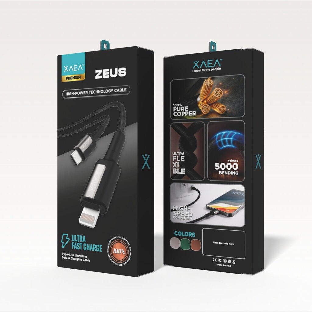 CABLE ZEUS TIPO C-LIGHTNING MODX-00IS - XAEA - DORADO CABLE ZEUS TIPO C-LIGHTNING MODX-00IS - XAEA - DORADO - Imagen 1
