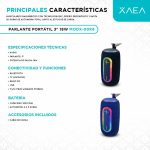PARLANTE 3'' 8W *2 MODX-00K8 - XAEA - AZUL - Imagen 4