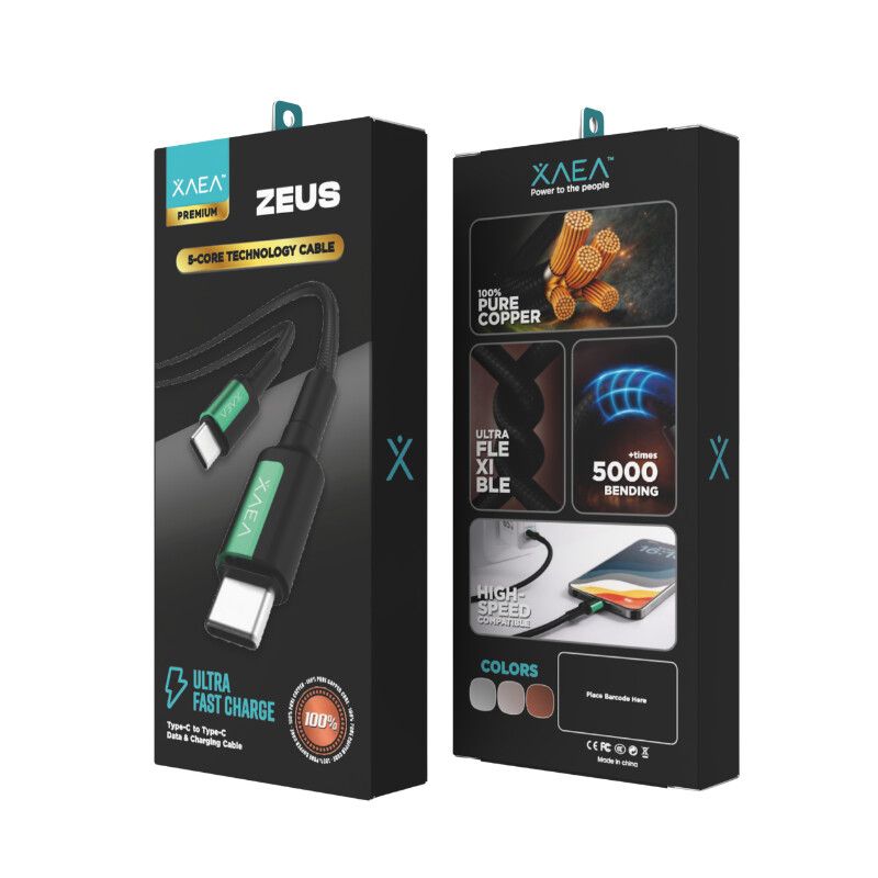CABLE ZEUS TIPO C-TIPO C MODX-00IR - XAEA - VERDE CABLE ZEUS TIPO C-TIPO C MODX-00IR - XAEA - VERDE - Imagen 1