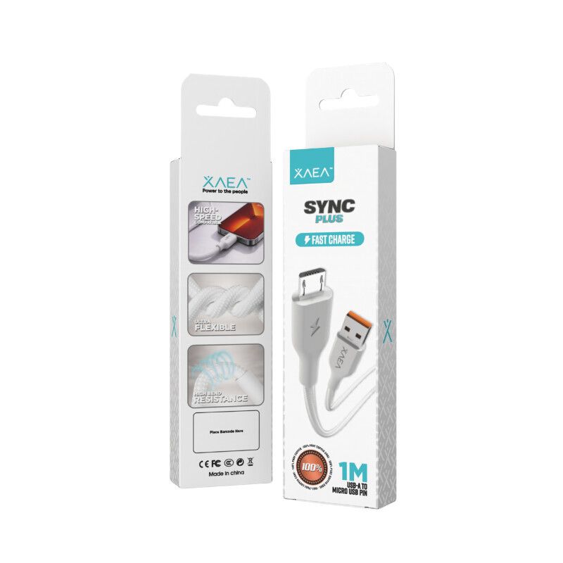 CABLE SYNC C PLUS TIPO USB-V8 MODX-00JD - XAEA - BLANCO CABLE SYNC C PLUS TIPO USB-V8 MODX-00JD - XAEA - BLANCO - Imagen 1