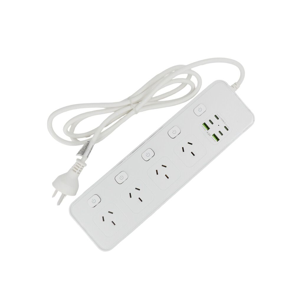 ZAPATILLA MULTIPLE BKL-24 - 4 TOMAS+2 USB+4 USB C PD MODY-00GE - YEXA - BLANCO ZAPATILLA MULTIPLE BKL-24 - 4 TOMAS+2 USB+4 USB C PD MODY-00GE - YEXA - BLANCO - Imagen 1