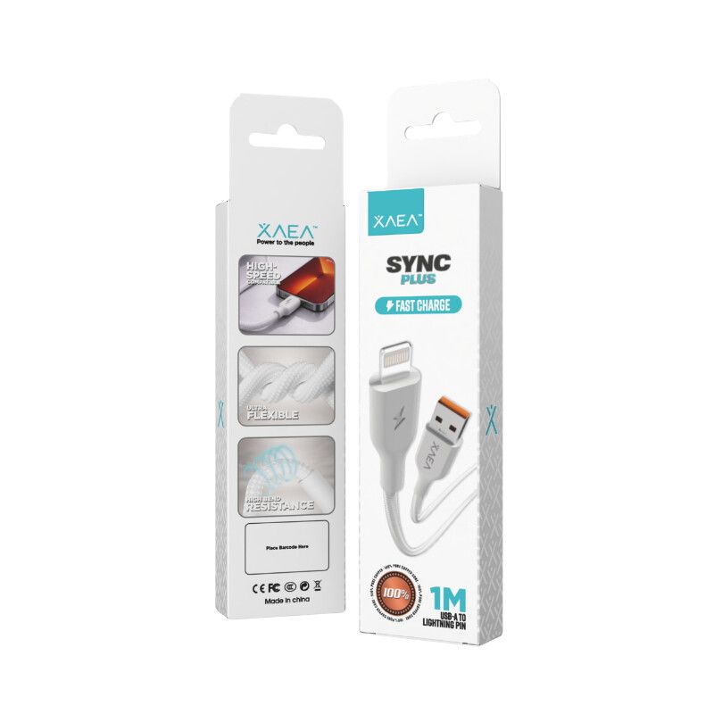 CABLE SYNC C PLUS TIPO USB-LIGHTNING MODX-00JE - XAEA - BLANCO CABLE SYNC C PLUS TIPO USB-LIGHTNING MODX-00JE - XAEA - BLANCO - Imagen 1